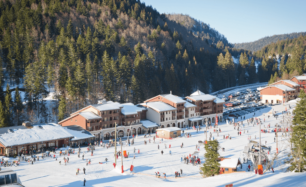 Vue de la station de La Bresse-Honneck dans les Vosges
